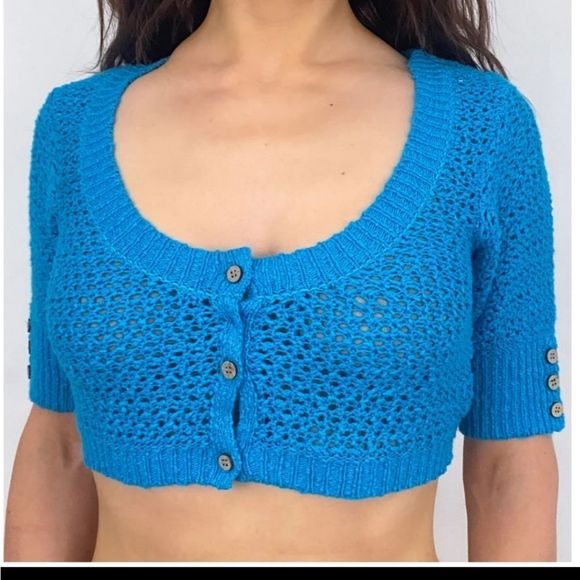 Free People Blue Knit Cardigan - Picture 9 of 9